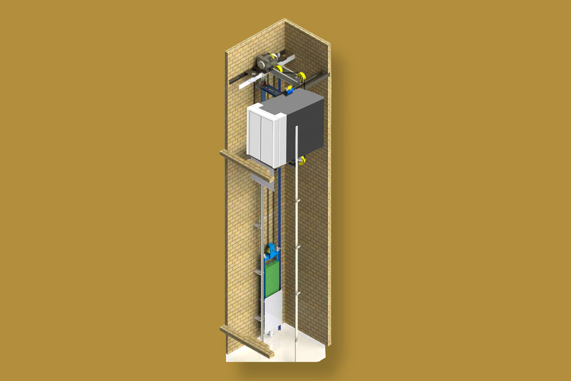 <strong>Machine Room Less Elevator</strong><br> Manufacturers in Delhi NCR